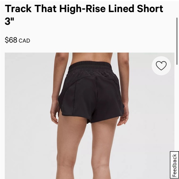 lululemon athletica Women's Black Athletic Shorts - Picture 4 of 4